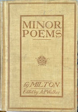 Load image into Gallery viewer, Select Minor Poems of John Milton - Albert Perry Walker
