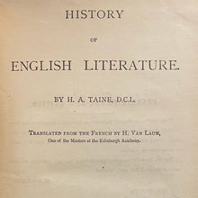 Load image into Gallery viewer, History of English Literature (Complete in One Volume) - H.A. Taine
