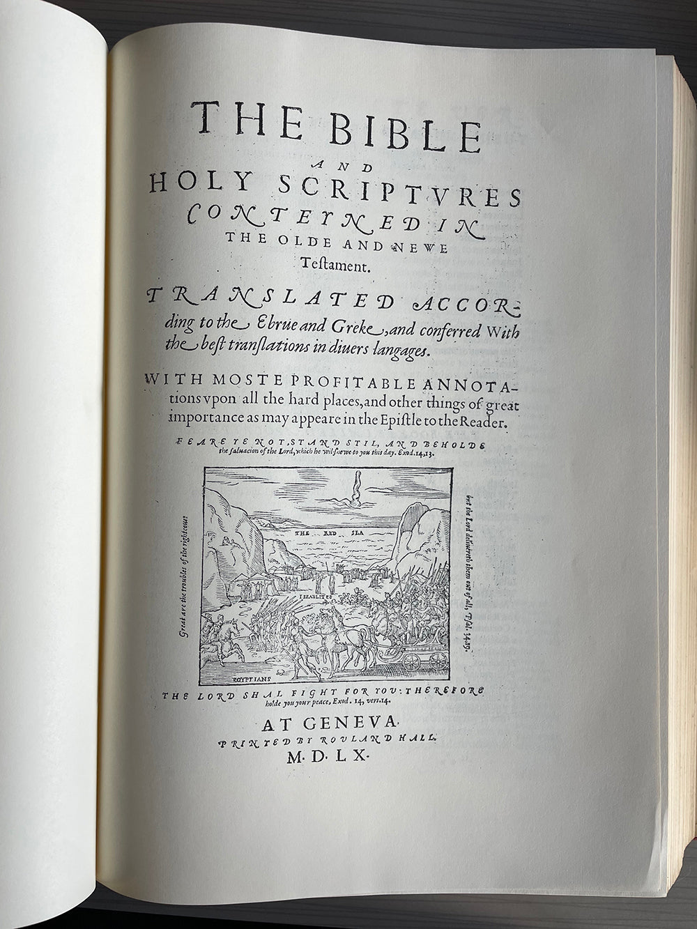 1560 Geneva Bible - First Edition Facsimile - The KJV Store