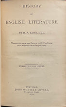 Load image into Gallery viewer, History of English Literature (Complete in One Volume) - H.A. Taine
